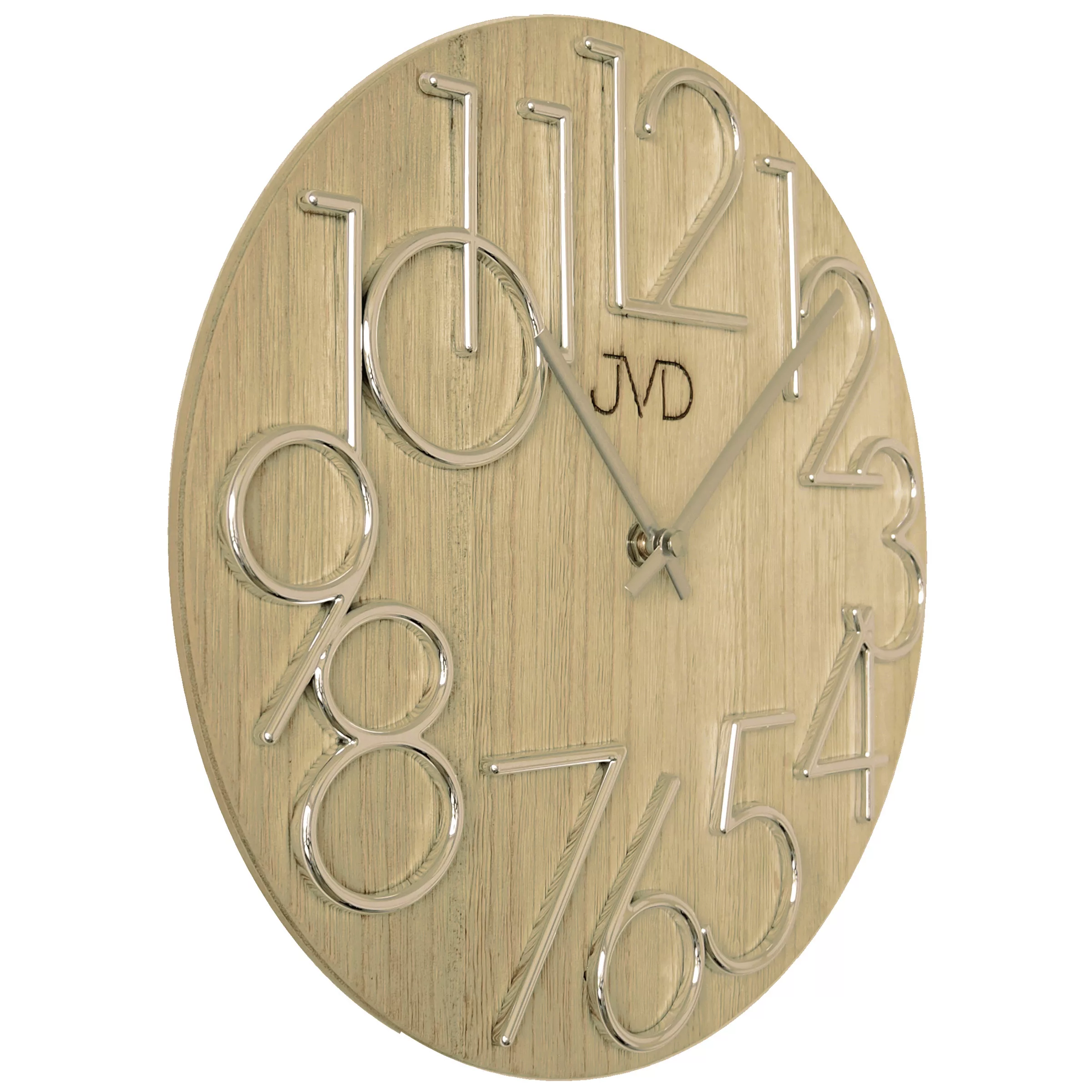 Jvd Ht99.2 Wanduhr Quarz Analog Holz Ahorn Farben Rund günstig online kaufen