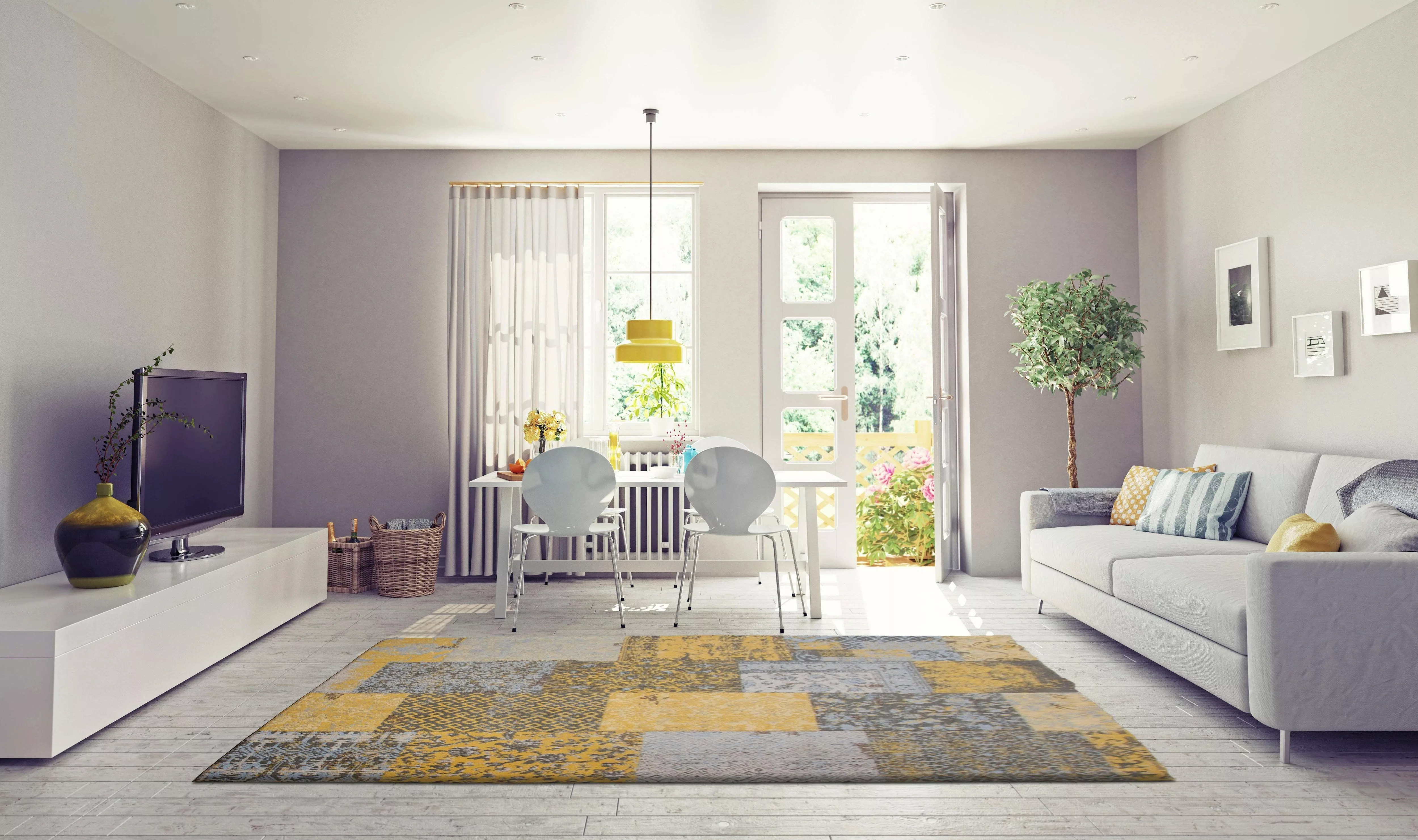 Home affaire Teppich »Ella«, rechteckig, Vintage Design, Wohnzimmer günstig online kaufen