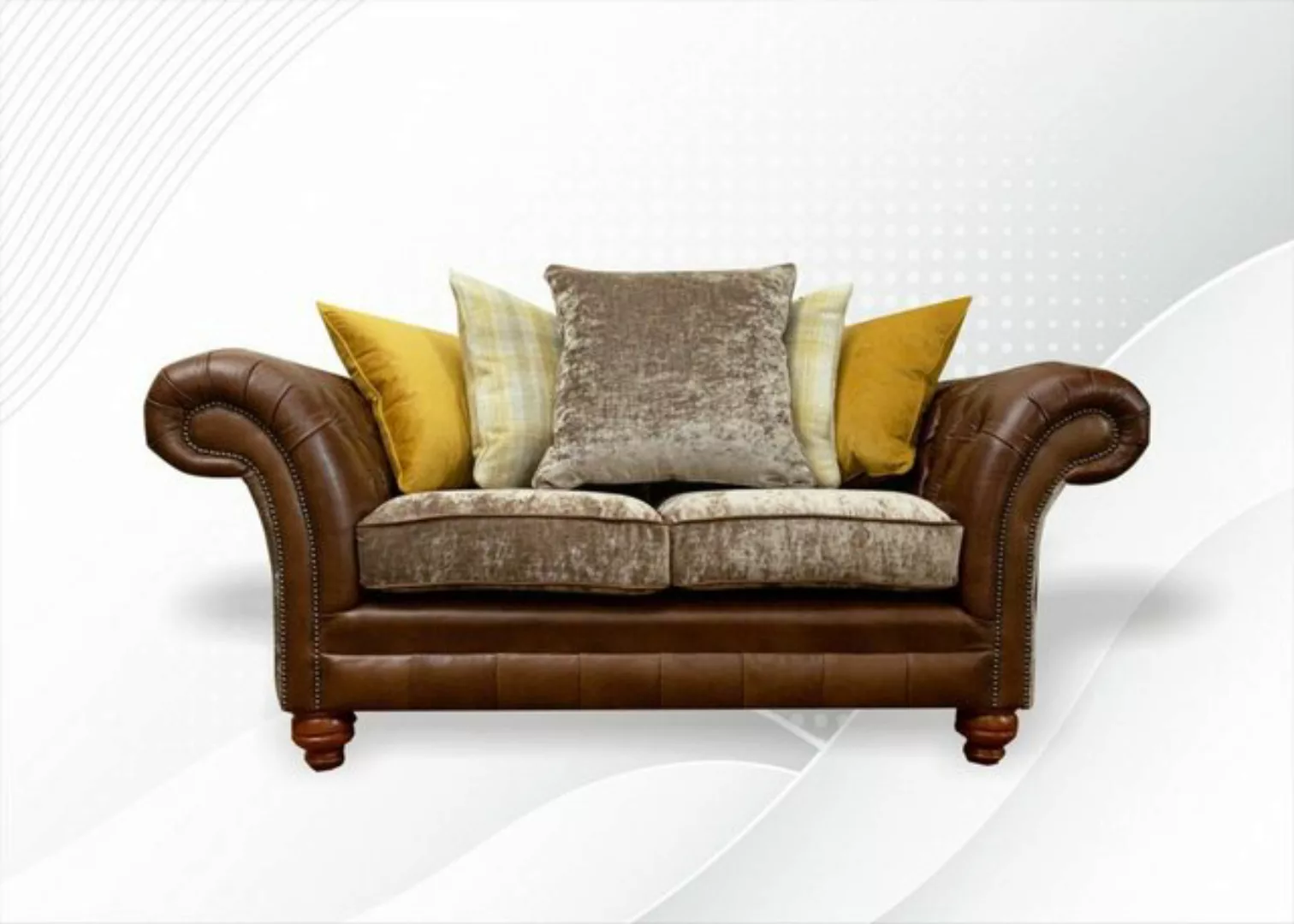 JVmoebel Chesterfield-Sofa, Chesterfield 2 Sitzer Design Sofa Couch 185 cm günstig online kaufen