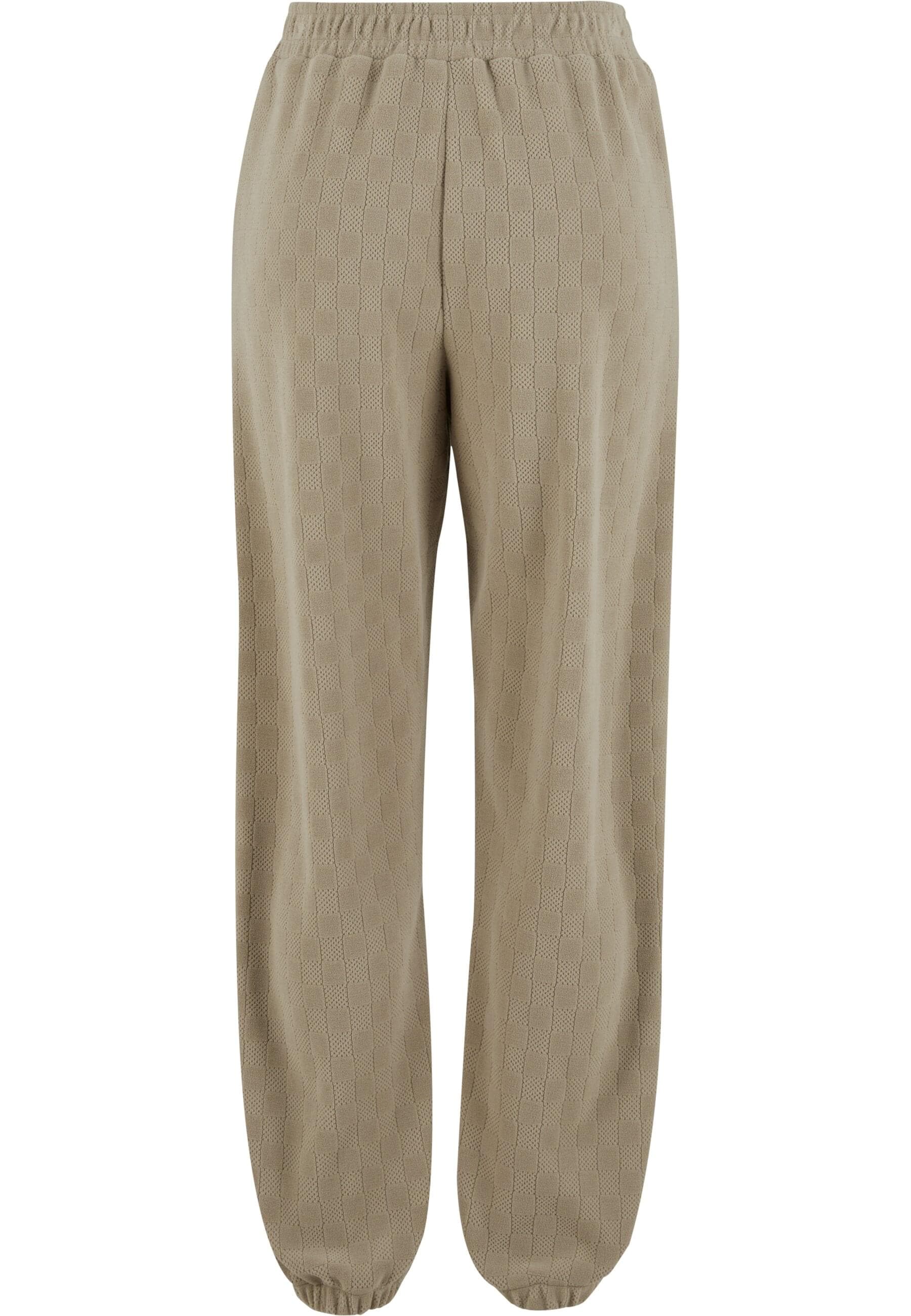 URBAN CLASSICS Jogginghose "Urban Classics Ladies Jacquard Velvet Sweatpant günstig online kaufen