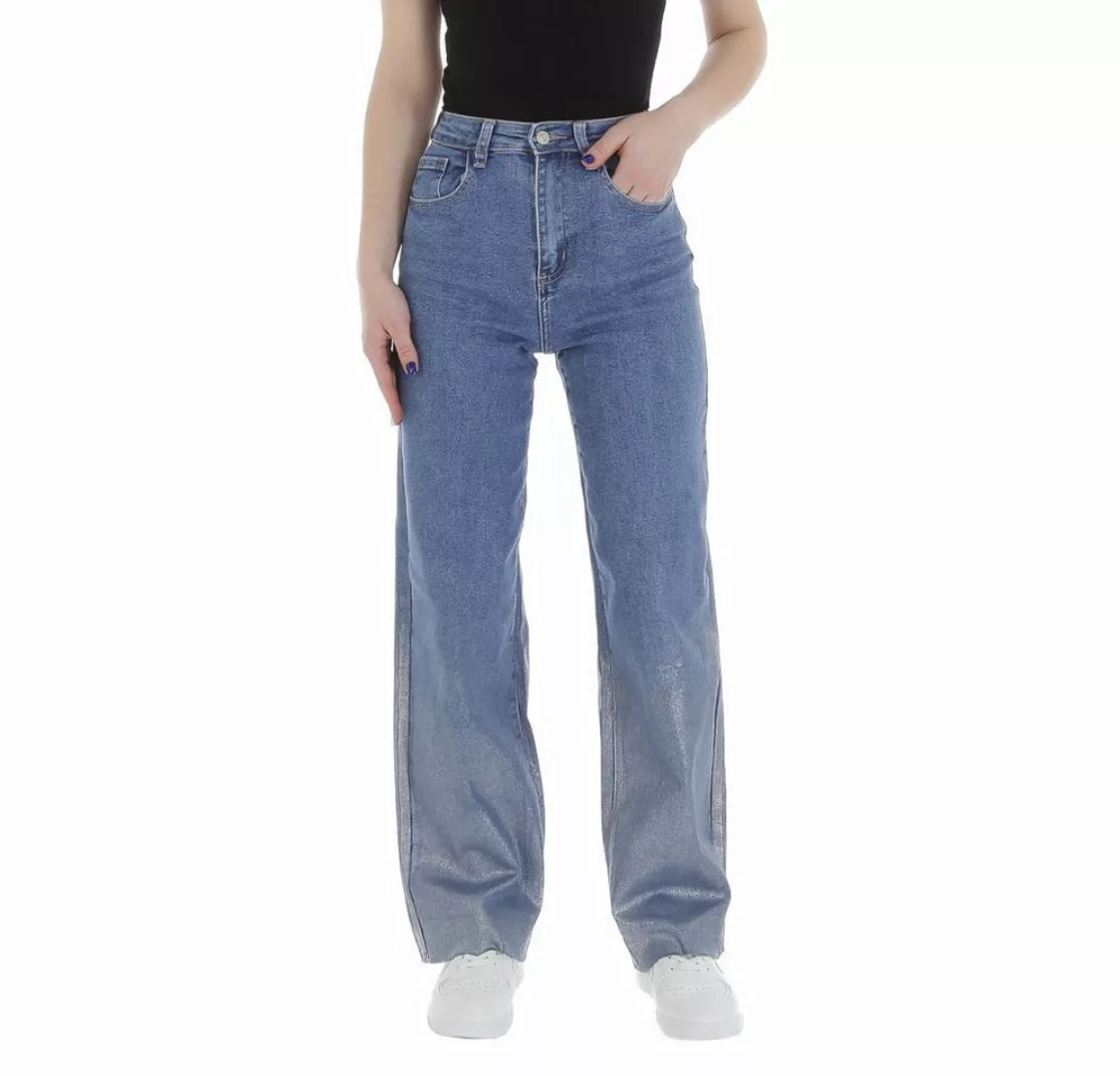 Ital-Design Weite Jeans Damen Freizeit (85989835) Used-Look Stretch High Wa günstig online kaufen