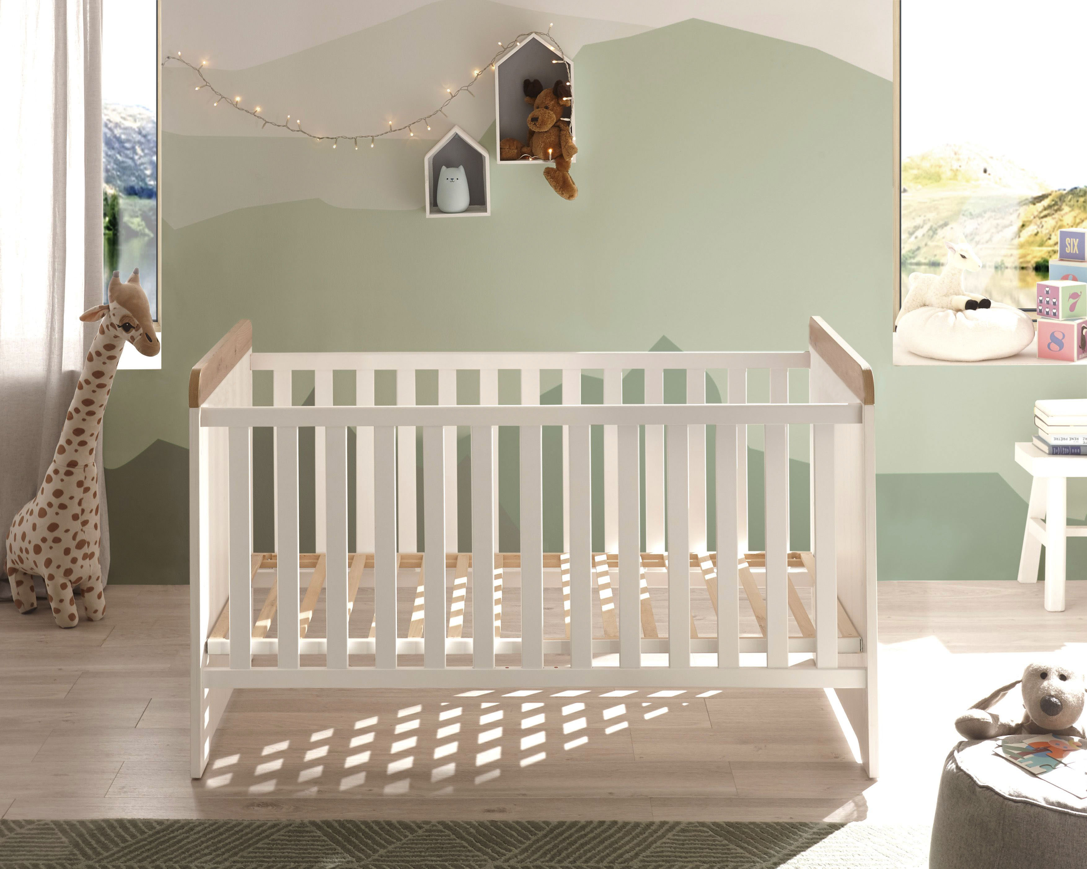 Begabino Babybett "Jasmin passend zum Babyzimmer", 70x140 cm inklusive Latt günstig online kaufen