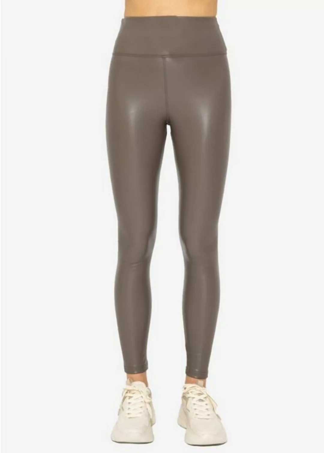 SASSYCLASSY Lederhose Skinny High-Rise Damen Leggings mit Thermo-Futter Hig günstig online kaufen