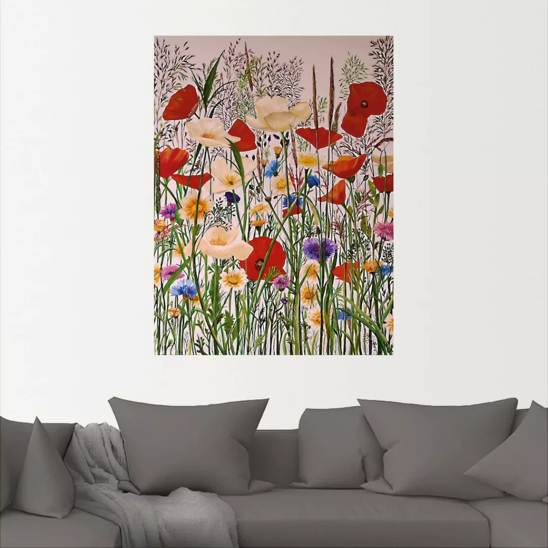 Artland Wandbild »Blumenwiese«, Baumbilder, (1 St.), als Leinwandbild, Wand günstig online kaufen