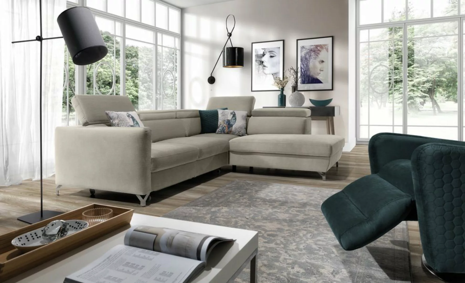 Stylefy Ecksofa Martinsburg, L-Form, Eckcouch, Relaxfunktion günstig online kaufen