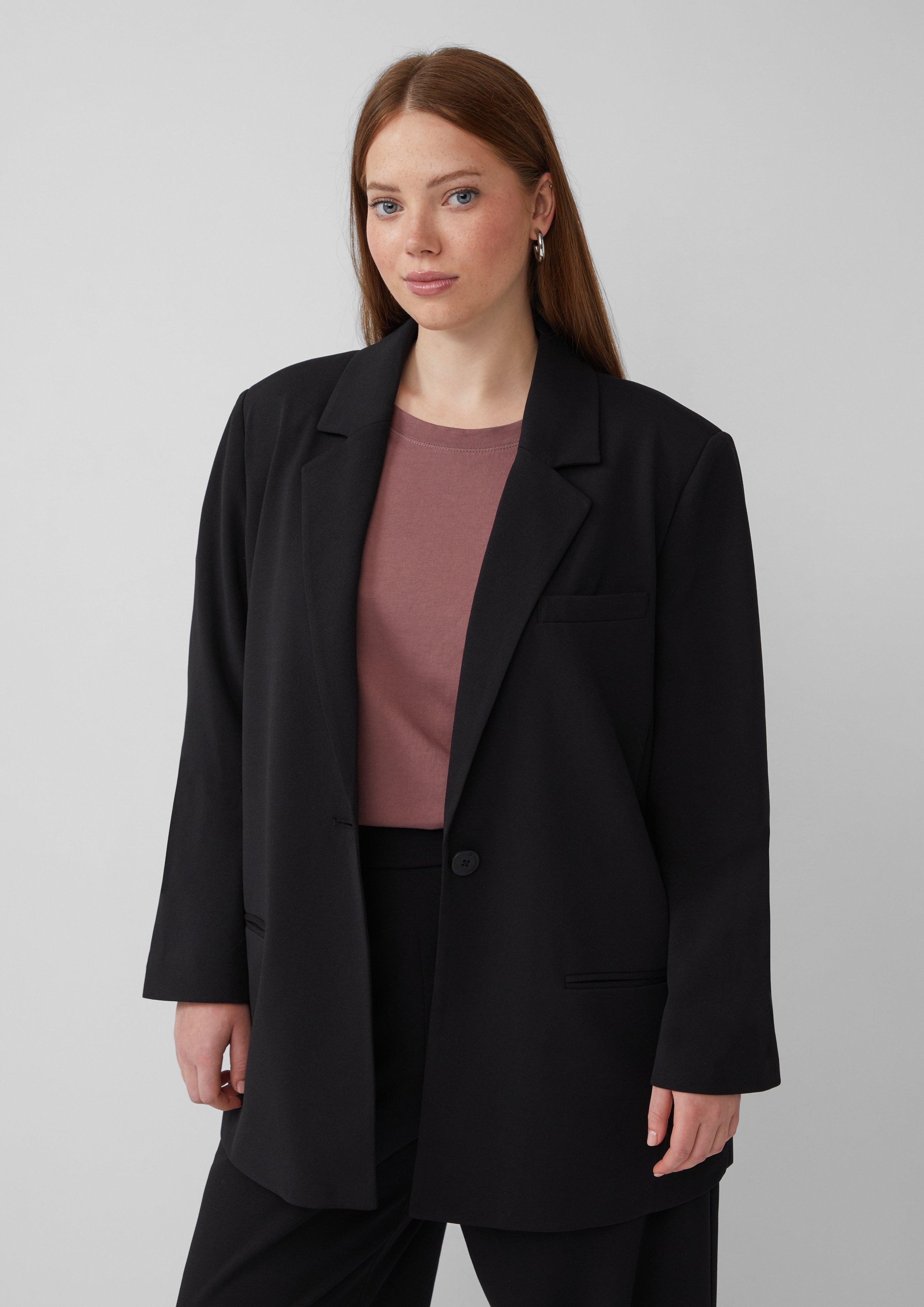 QS Jackenblazer Blazer aus Interlockjersey günstig online kaufen