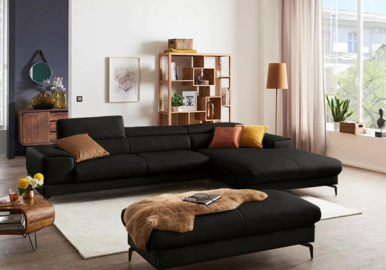 W.SCHILLIG Ecksofa "piedroo, Designsofa mit tollem Sitzkomfort, bequem, L-F günstig online kaufen