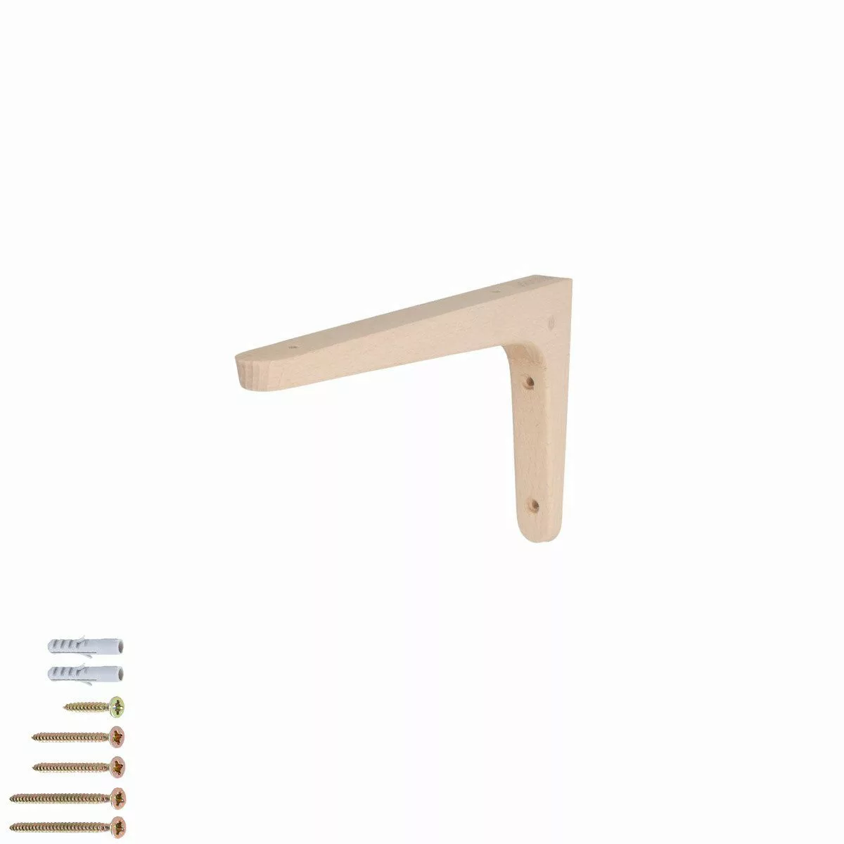 MS Beschläge Wandregalhalter Holzkonsole Buche Regalhalter günstig online kaufen