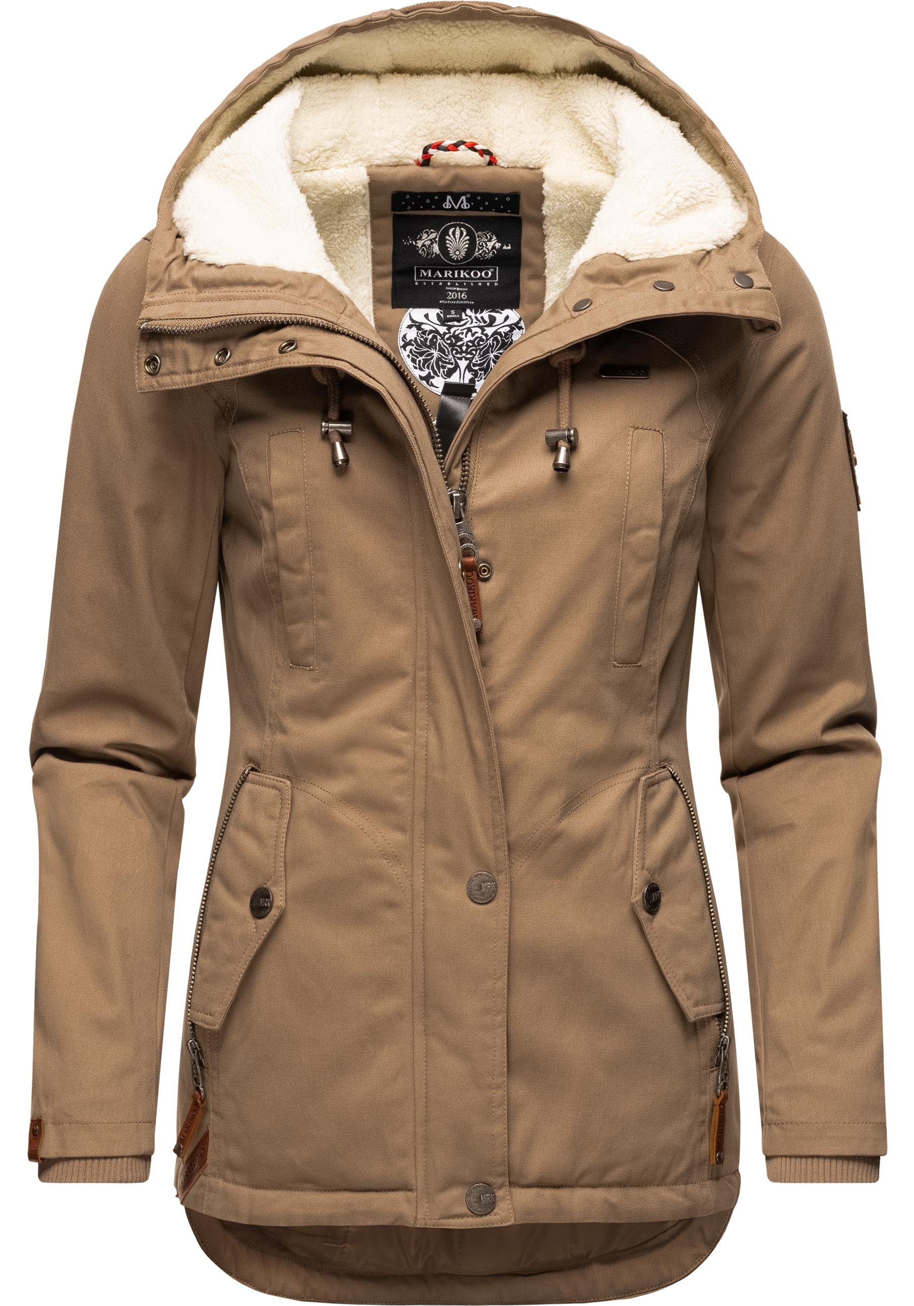 Marikoo Winterjacke "Bikoo", mit Kapuze, sportliche Damen Outdoor Baumwollj günstig online kaufen