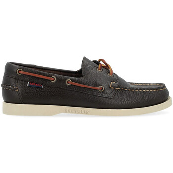 Sebago  Damenschuhe Mokassin  Portland aus braunem genarbtem Leder günstig online kaufen