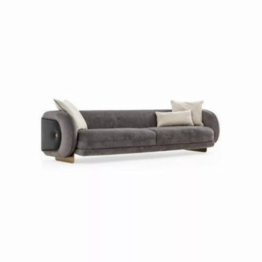 Xlmoebel Sofa Wohnbereich Grau Stoff Sofa 4 Plätze Edle Möbel Sitzgestaltun günstig online kaufen