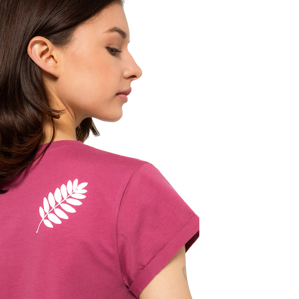 Damenshirt "Vogelbeerblätter", T-shirt, Gedrucktes Florales Motiv, Für Frau günstig online kaufen