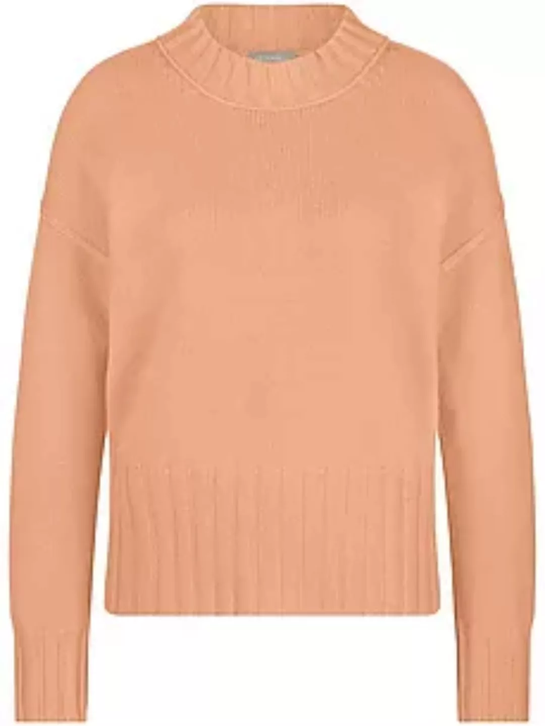 Rundhals-Pullover aus Schurwolle und Kaschmir include orange günstig online kaufen