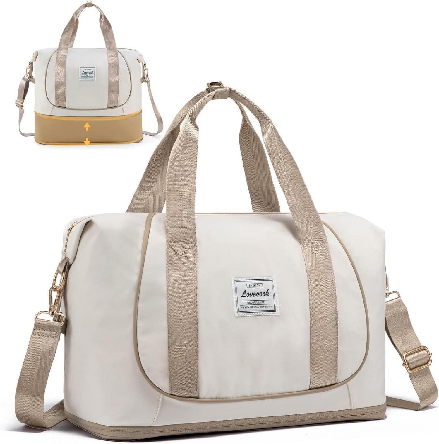 LuxusKollektion Reisetasche Handgepäck Ryanair 40x20x25, Erweiterbar, günstig online kaufen