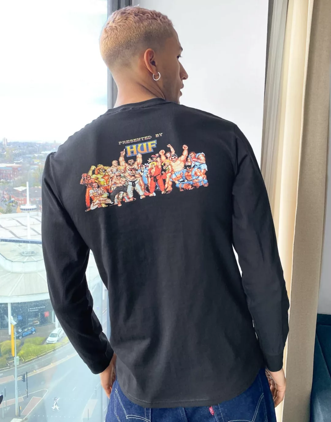 HUF x Street Fighter II – Ending – Langärmliges Oberteil in Schwarz günstig online kaufen