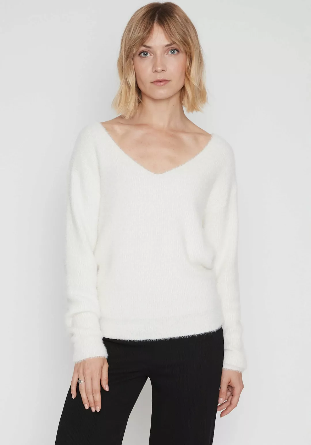 HaILY’S V-Ausschnitt-Pullover "LS P VK Fe44lia" günstig online kaufen