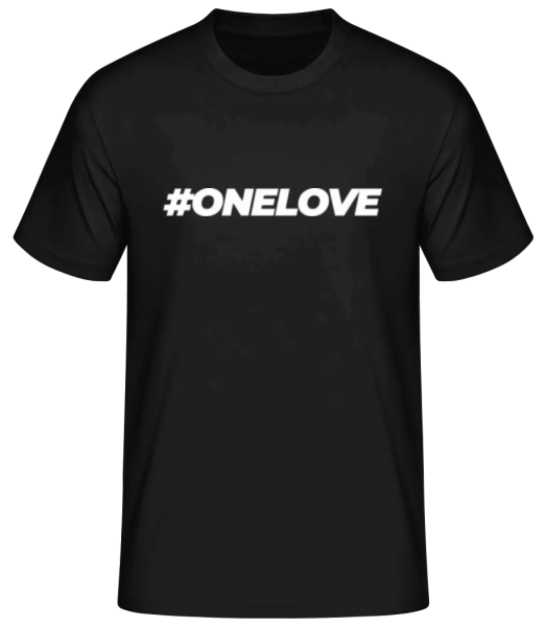 Hashtag One Love · Männer Basic T-Shirt günstig online kaufen