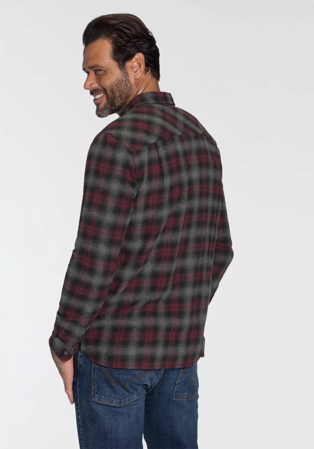 Man's World Flanellhemd mit 2 Brusttaschen günstig online kaufen
