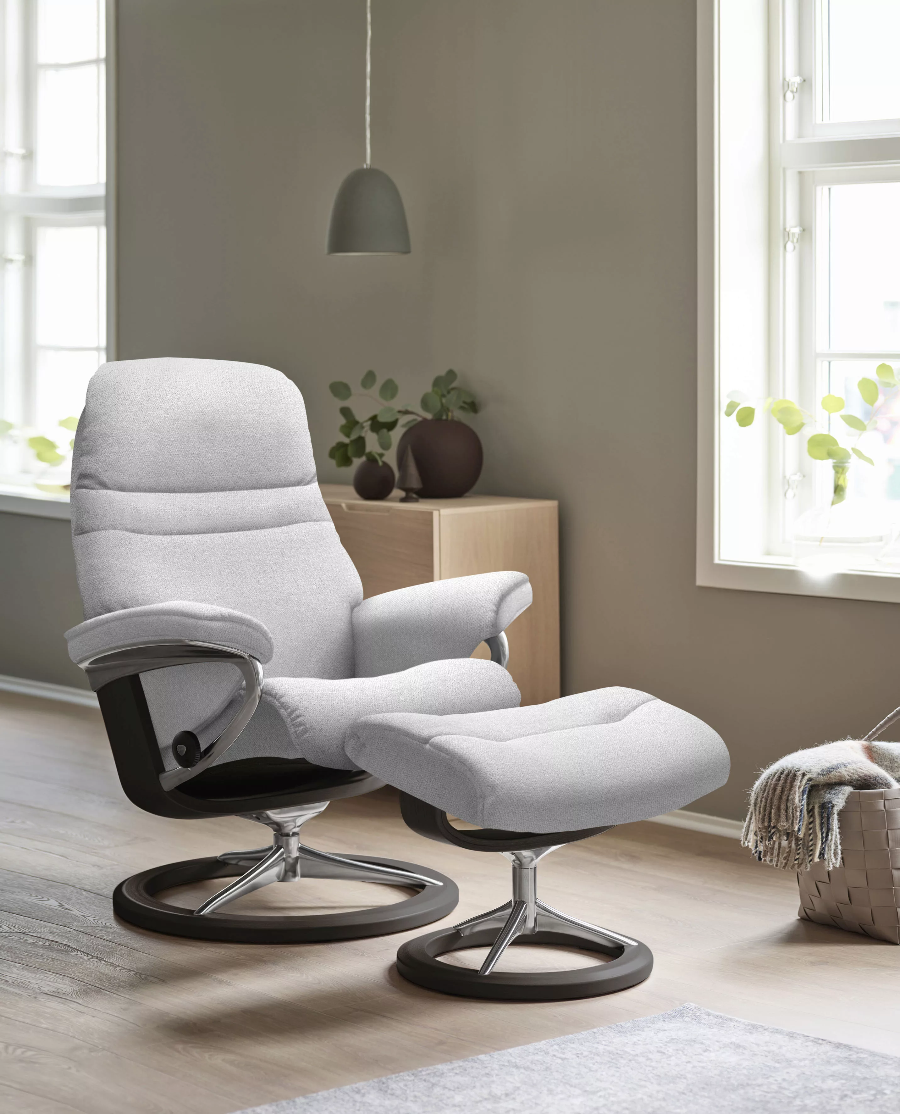 Stressless® Relaxsessel »Sunrise«, (Set, Relaxsessel mit Hocker) günstig online kaufen