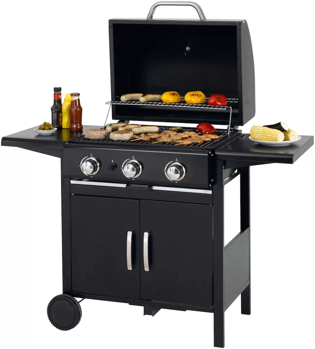 tepro Gasgrill Mayfield 3-Brenner Schwarz günstig online kaufen