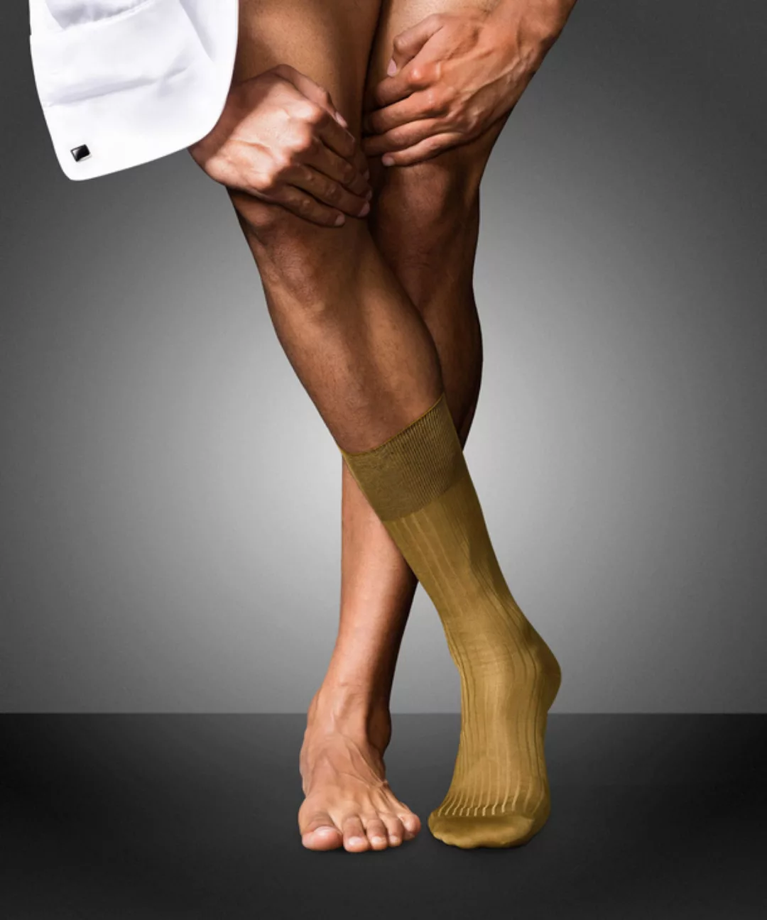 FALKE No. 10 Pure Fil d´Écosse Gentlemen Socken, Herren, 45-46, Beige, Uni, günstig online kaufen