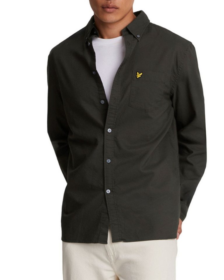 Lyle & Scott Langarmhemd Monochrome Baumwolle günstig online kaufen