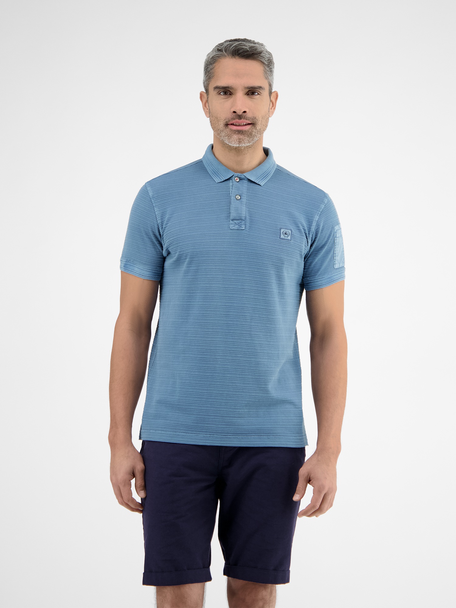 LERROS Poloshirt "LERROS Tonal-gestreiftes Poloshirt für Herren" günstig online kaufen