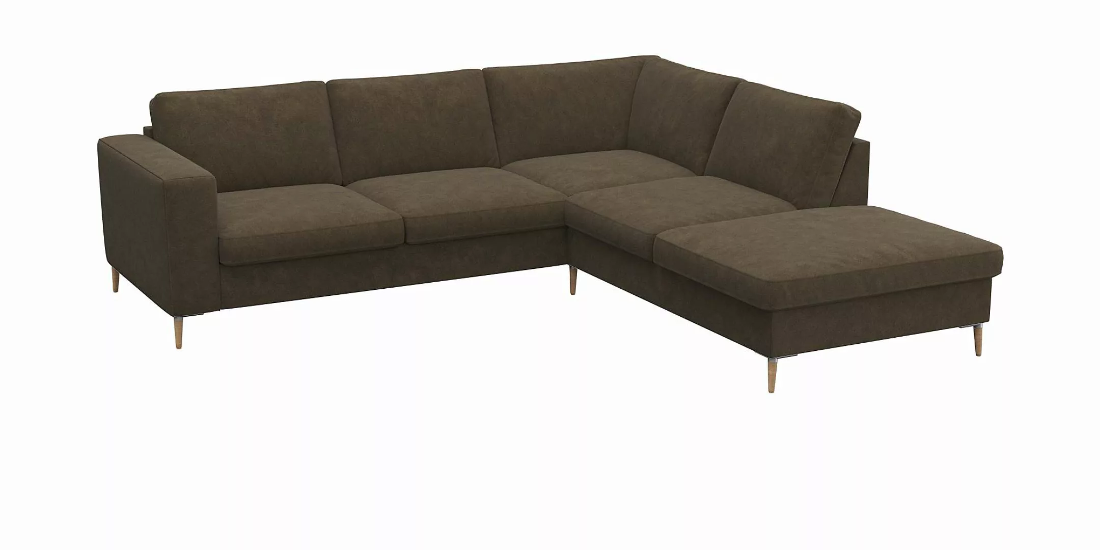 FLEXLUX Ecksofa "Fiore, L-Form", breite Armlehnen, Kaltschaum im Sitz, Füße günstig online kaufen