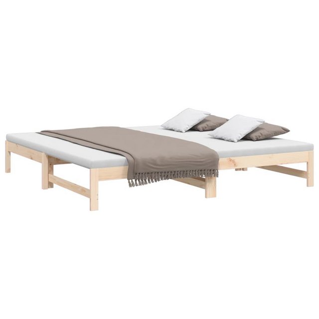 furnicato Bett Tagesbett Ausziehbar 2x(80x200) cm Massivholz Kiefer (1-tlg) günstig online kaufen