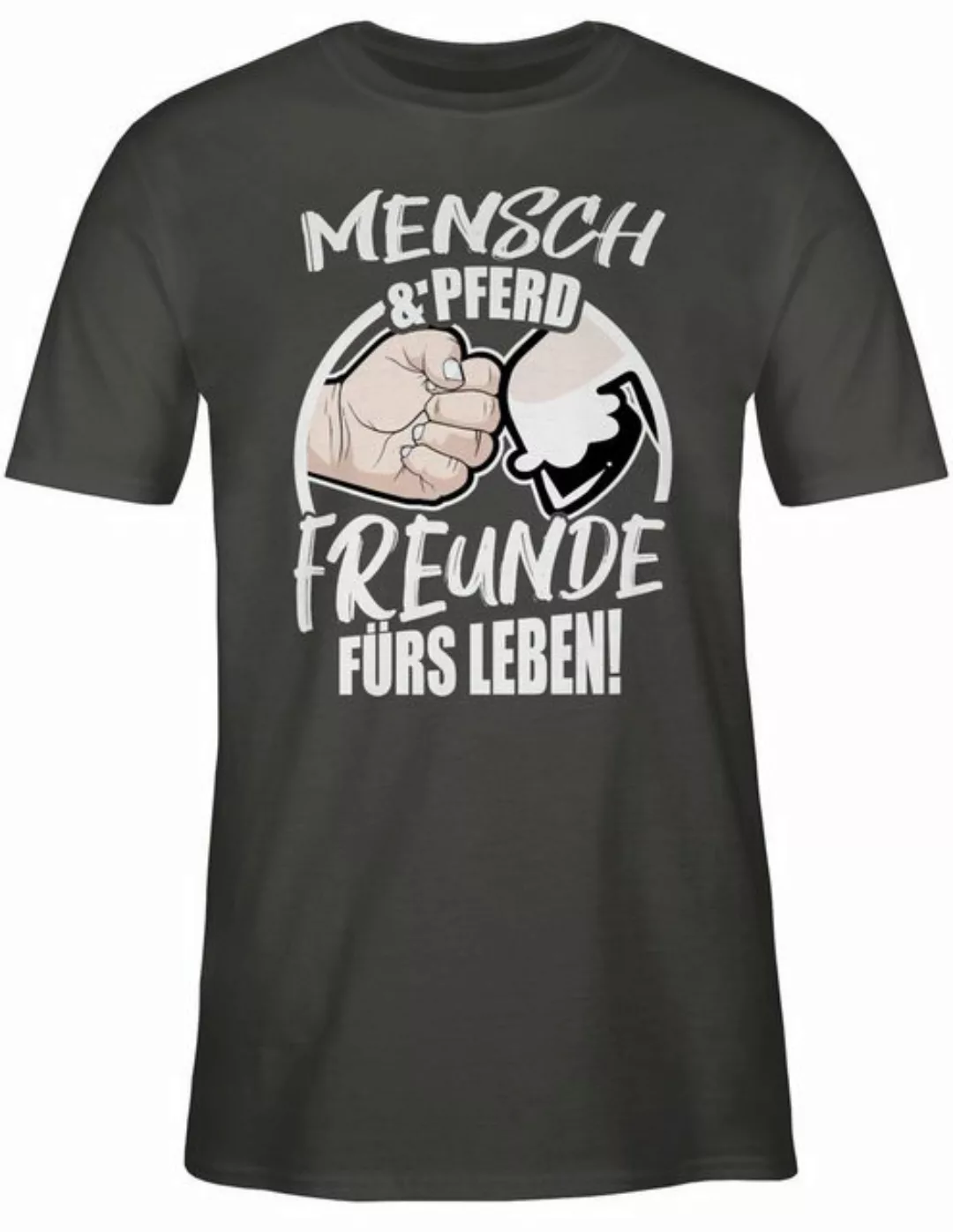 Shirtracer T-Shirt Mensch & Pferd Freunde fürs Leben! Pferd günstig online kaufen