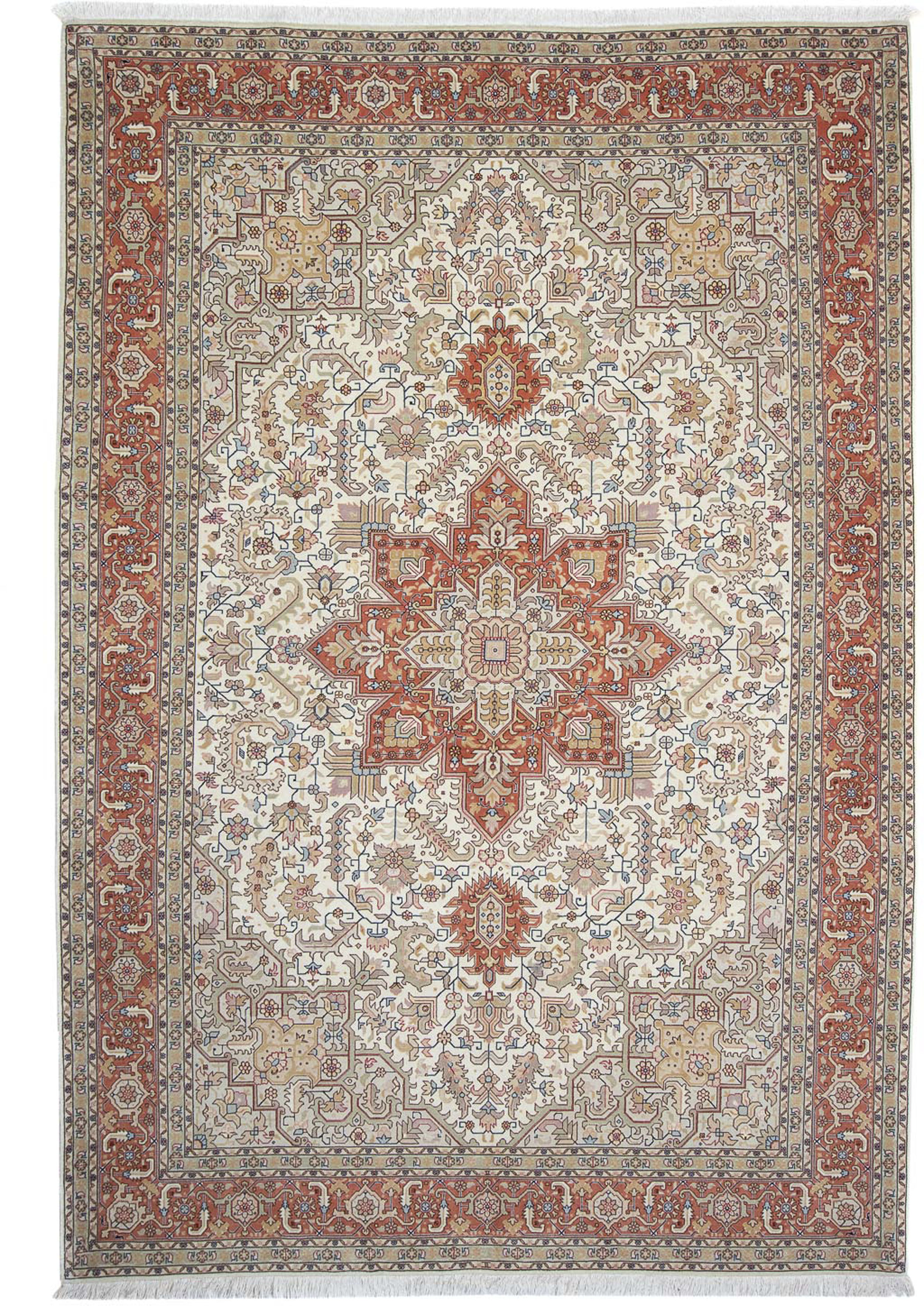 morgenland Orientteppich »Perser - Täbriz - Royal - 306 x 200 cm - beige«, günstig online kaufen