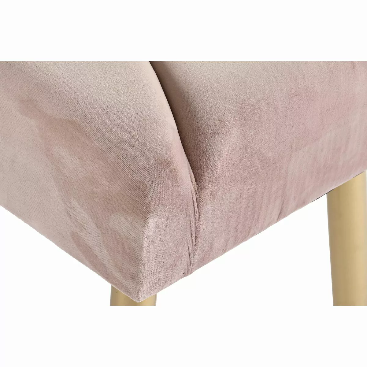 Barhocker Dkd Home Decor   Rosa Metall Polyester (97 X 38 X 50 Cm) günstig online kaufen