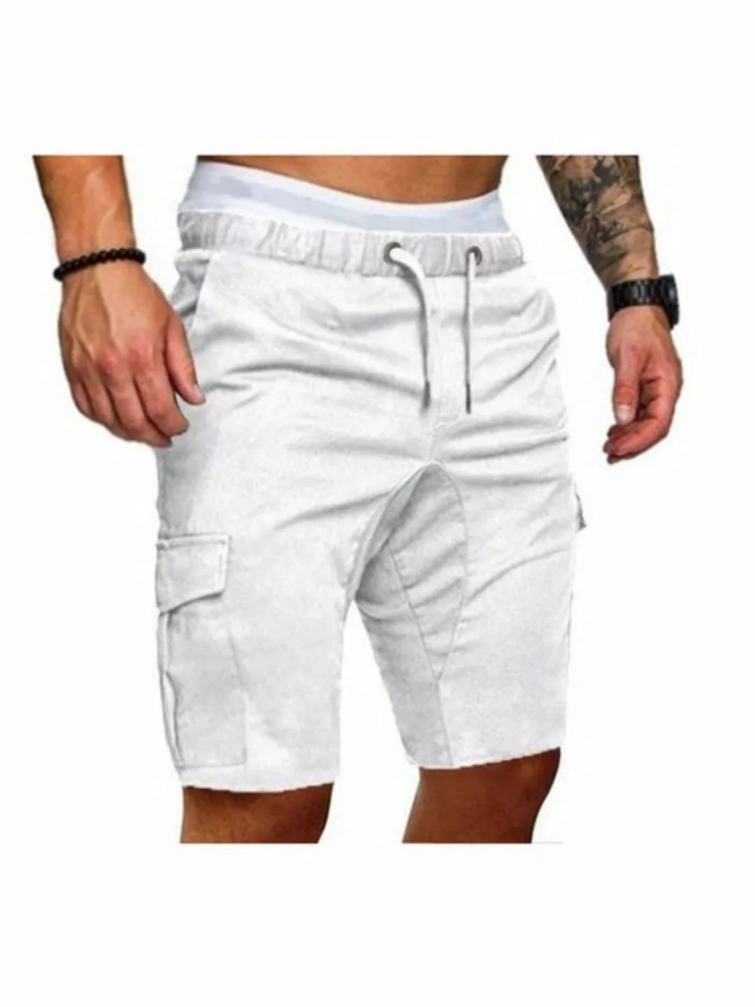 KIKI Cargoshorts Kurze Hosen Herren Sommer Cargo Shorts Freizeithose mit Ta günstig online kaufen