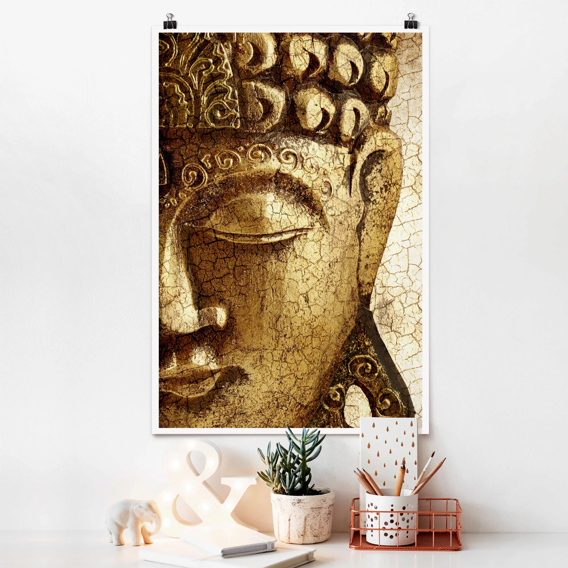 Poster - Hochformat Vintage Buddha günstig online kaufen