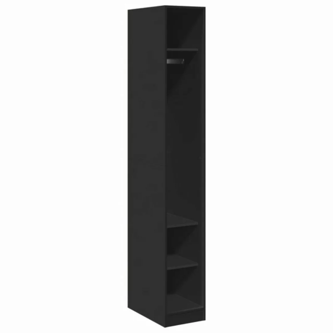 vidaXL Kleiderschrank Kleiderschrank Schwarz 30x50x200 cm Spanplatte günstig online kaufen