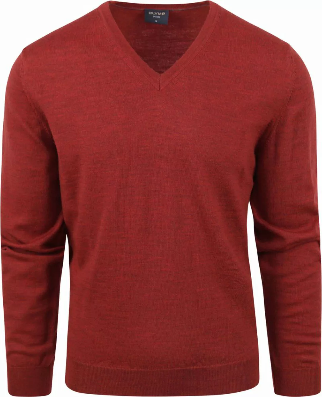 Olymp Casual Pullover Wolle Rot - Größe 3XL günstig online kaufen