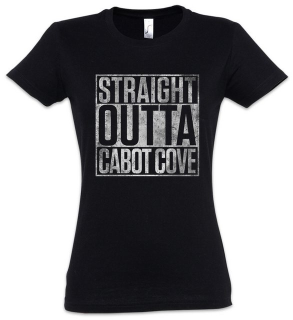 Urban Backwoods Print-Shirt Straight Outta Cabot Cove Damen T-Shirt Murder günstig online kaufen