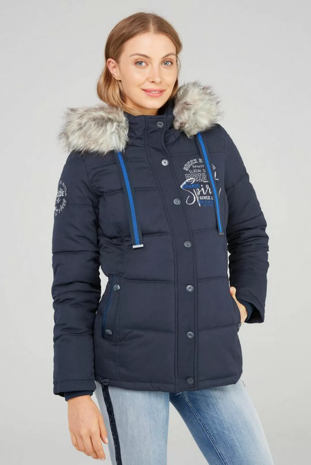 SOCCX Winterjacke mit Plüschfutter günstig online kaufen