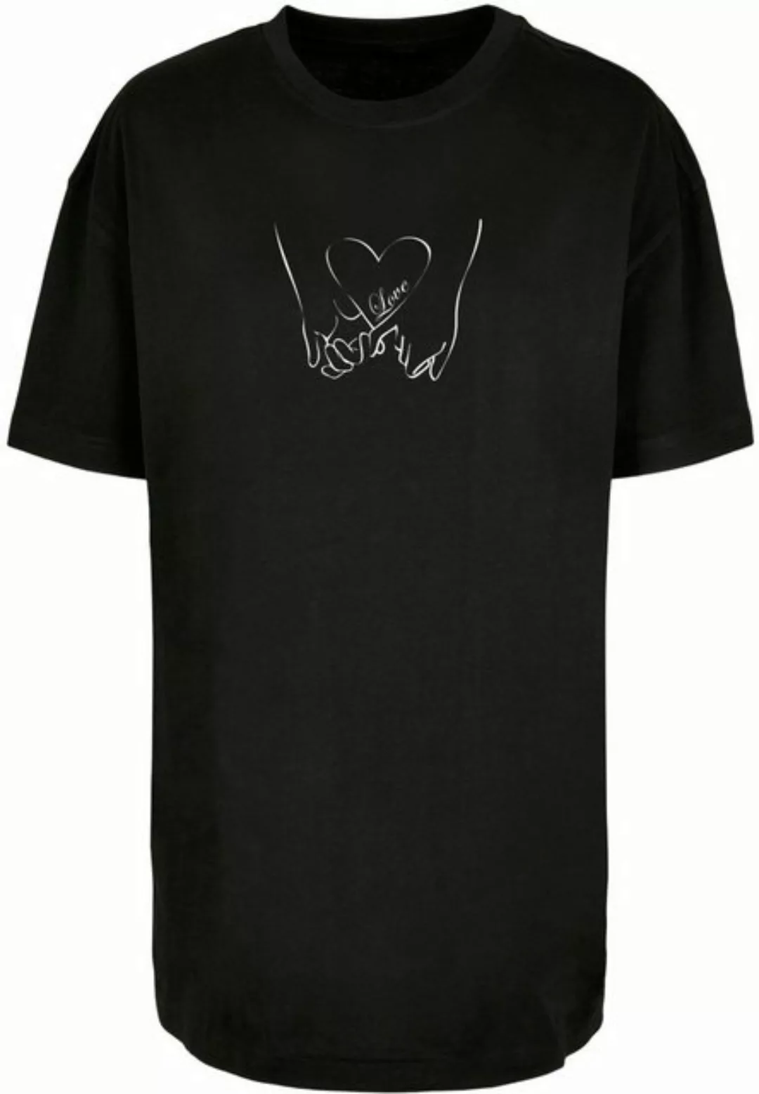 Merchcode T-Shirt Merchcode Damen Ladies Love 2 Oversized Boyfriend Tee (1- günstig online kaufen