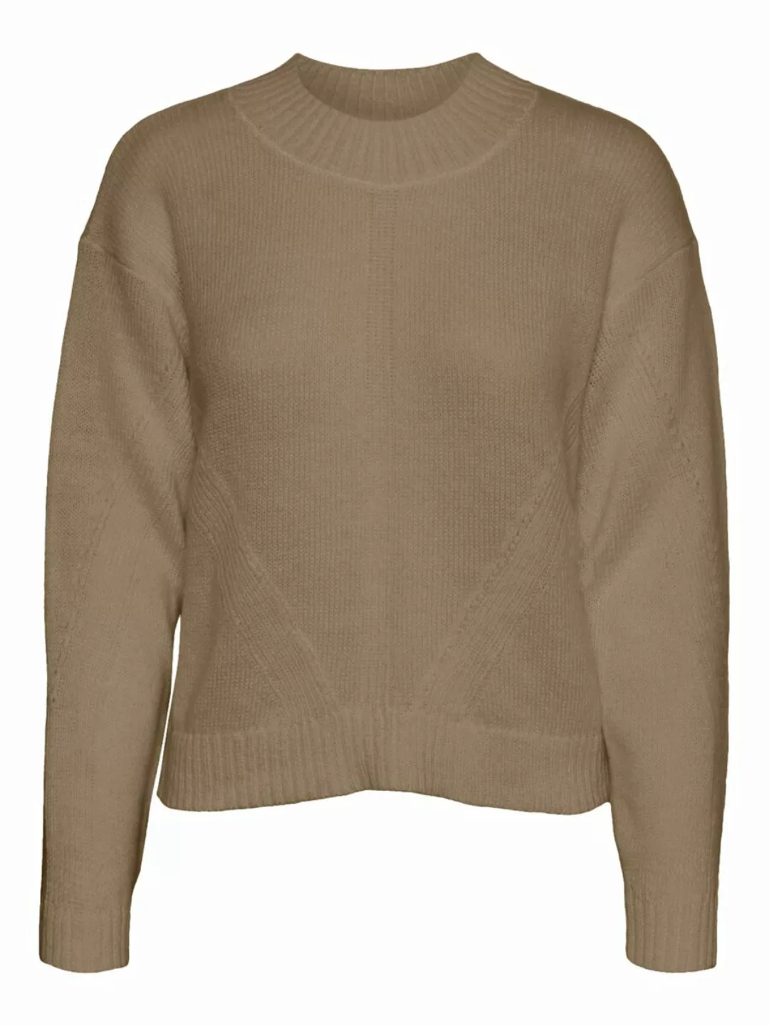 NOISY MAY Rundhalsausschnitt Pullover Damen Braun günstig online kaufen