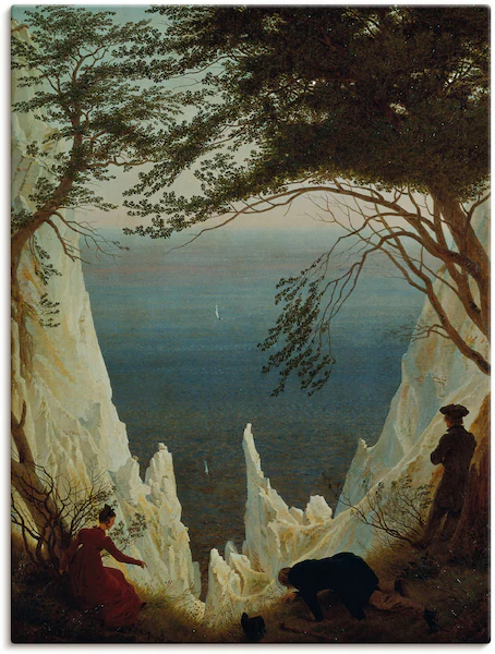 Artland Leinwandbild »Die Kreidefelsen von Rügen. 1818/1819.«, Felsen, (1 S günstig online kaufen