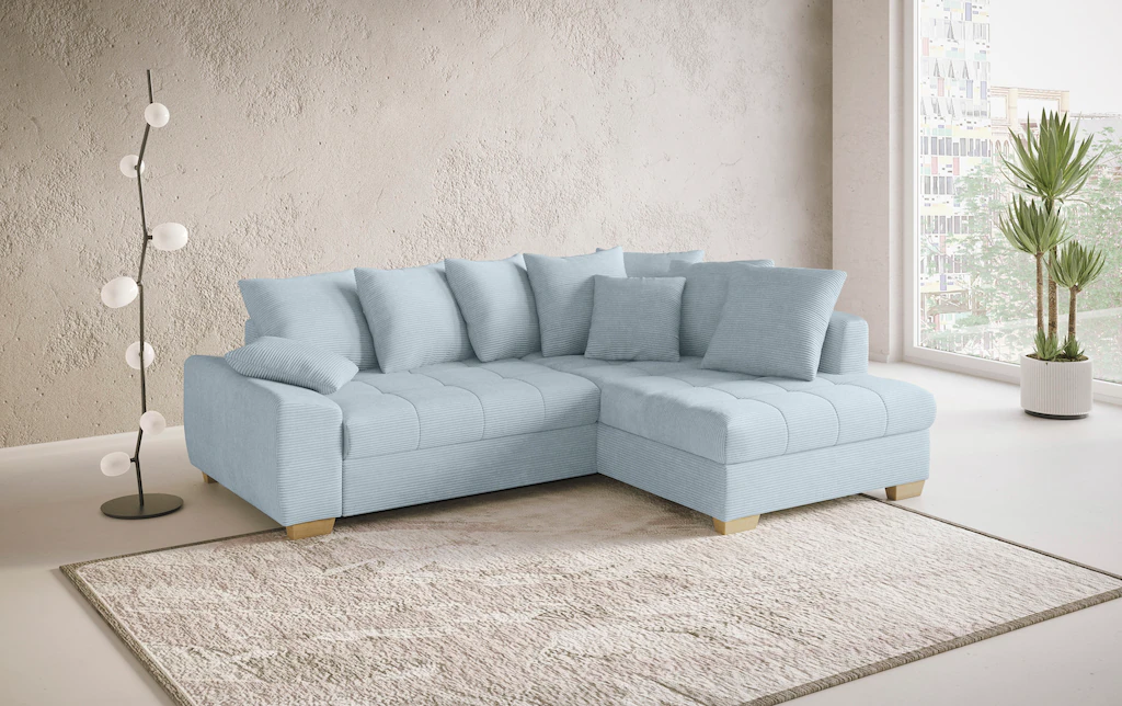 Mr. Couch Ecksofa "Nikita II, L-Form", Wahlweise mit Bettfunktion, Bettkast günstig online kaufen