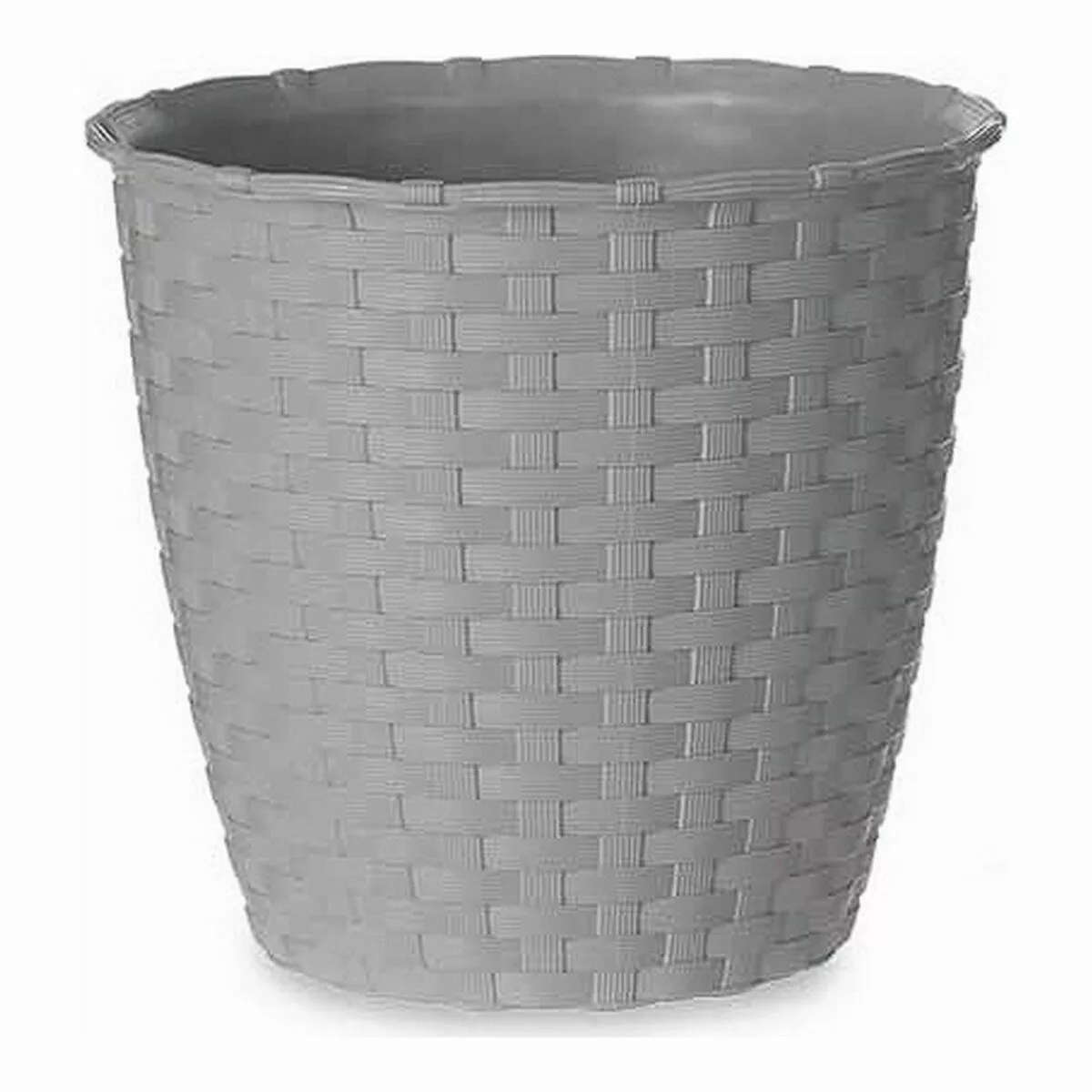 Blumentopf Grau Kunststoff (14 X 13 X 14 Cm) (12 Stück) günstig online kaufen