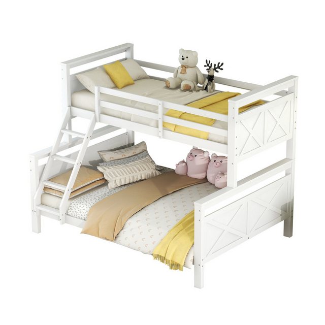 MODFU Bett Kinderbett, Holzbett Jugendbett für Kinder 90(140)x200cm (mit Le günstig online kaufen