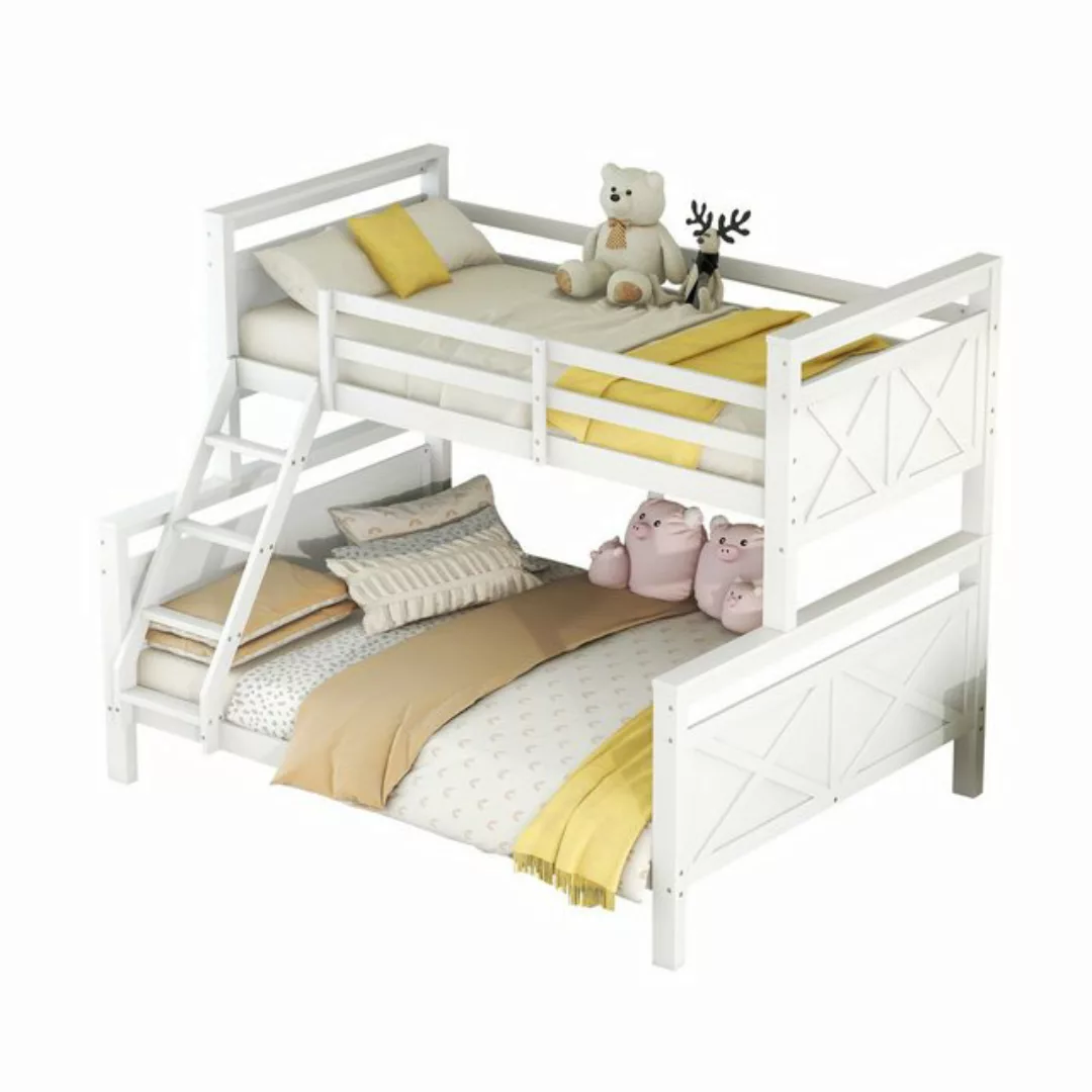 OKWISH Bett Etagenbett, Holzbett für Kinder 90(140)x200cm (mit Leiter und S günstig online kaufen