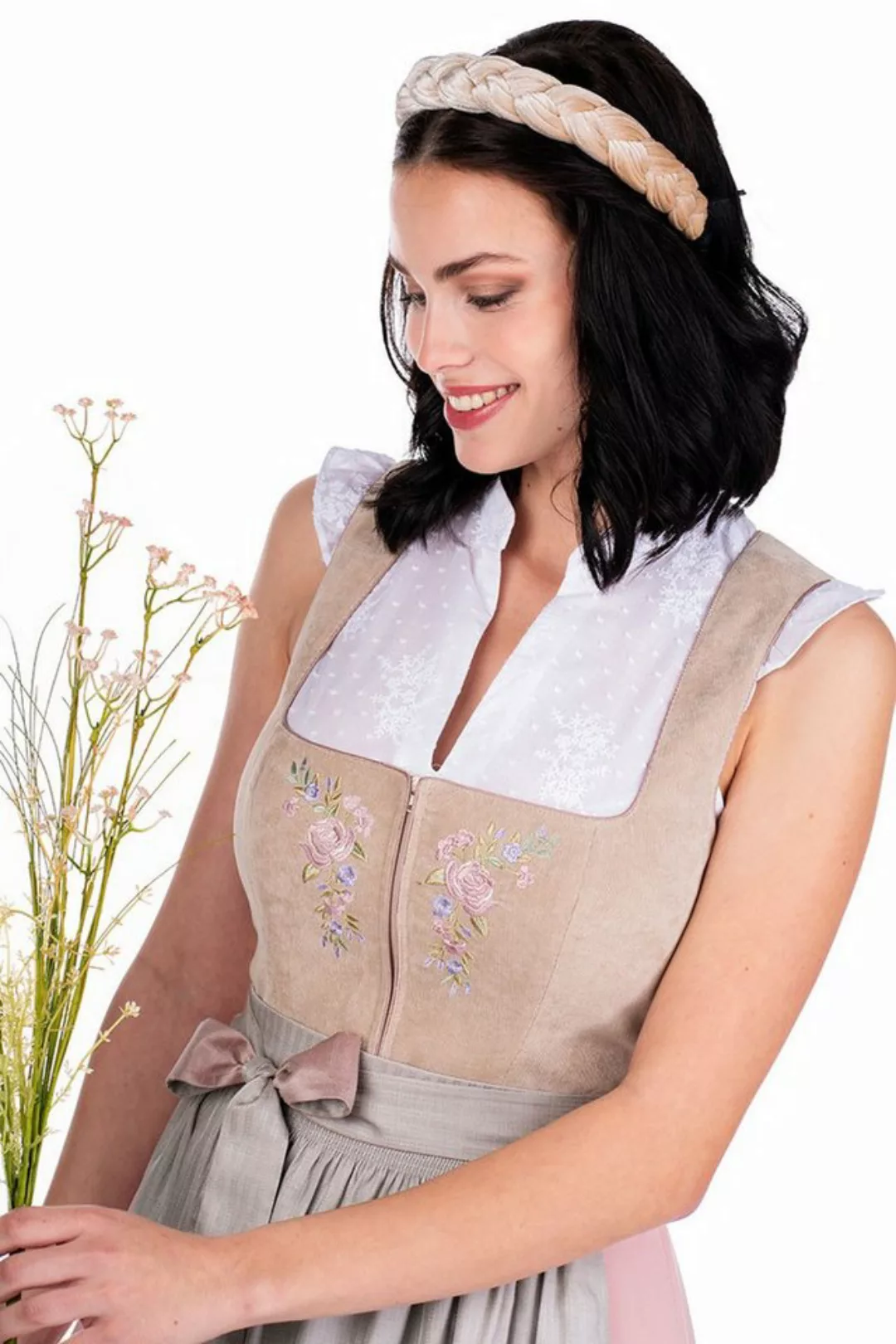 Spieth & Wensky Dirndl Cord Dirndl 2tlg. - DOLLY - beige/rosé günstig online kaufen