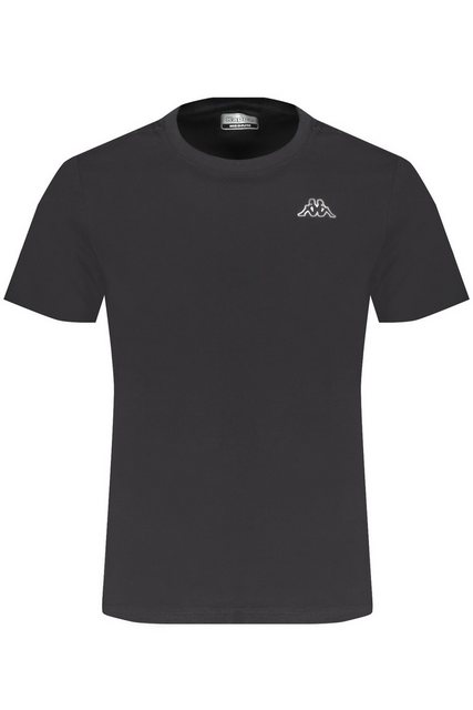 Kappa T-Shirt Herren Slim Fit Kurzarm T-Shirt Schwarz mit günstig online kaufen