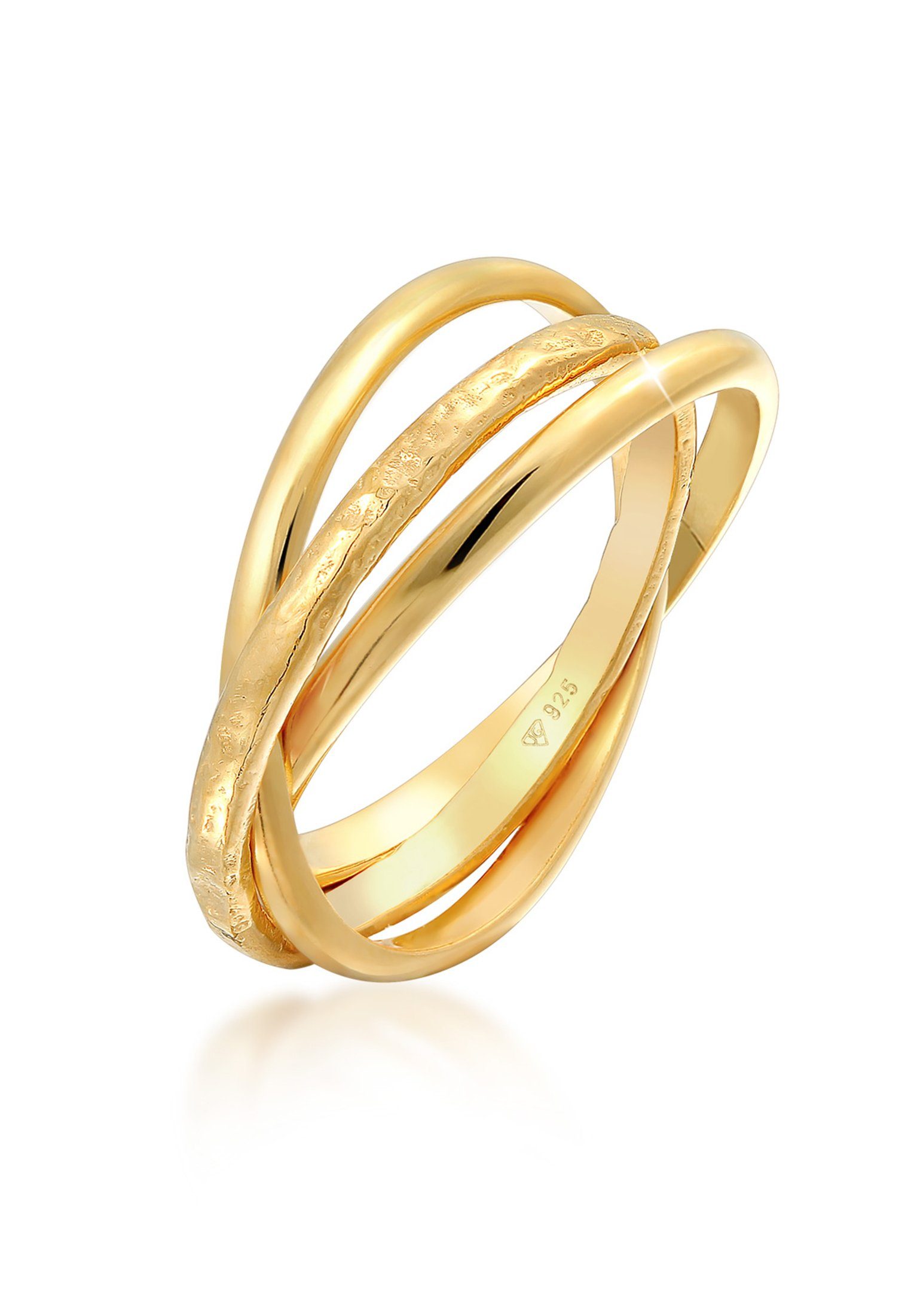 Elli Fingerring Basic Wickelring Trend Trinity günstig online kaufen