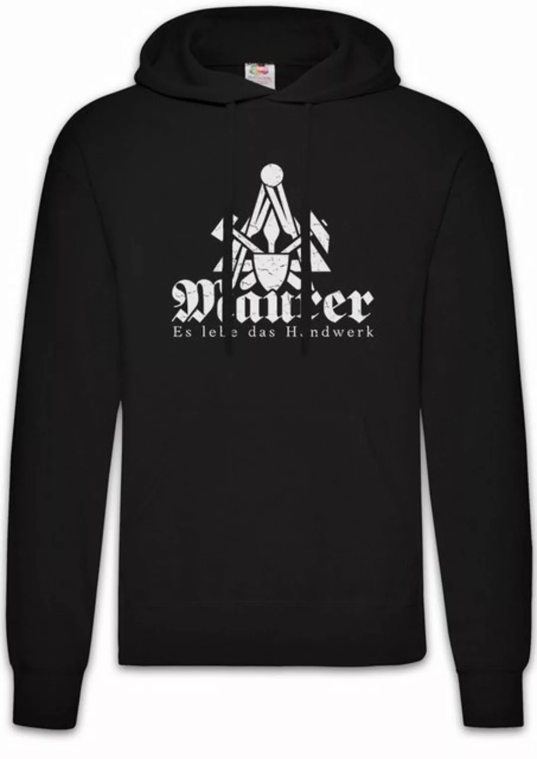 Urban Backwoods Hoodie Maurer Es Lebe Das Handwerk Herren Hoodie Zunft Beru günstig online kaufen