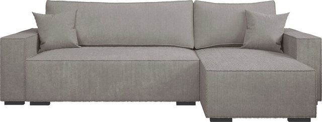 INOSIGN Ecksofa "Winton Cordsofa / Schlafsofa 253 cm", Cord, Recamiere wech günstig online kaufen